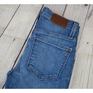 MADEWELL Women's 10"‎ High Rise Drop Step Hem Skinny Jeans SIZE 24